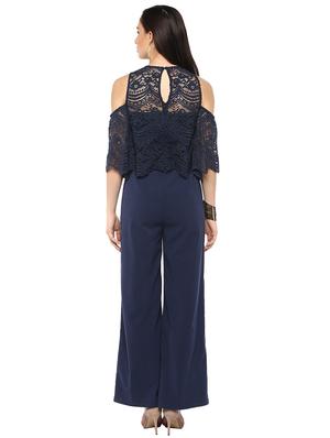 navy blue full leg jumpsuit - 14876097 - Standard Image - 3