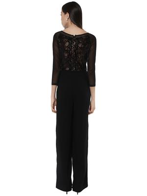 black full leg jumpsuit - 14876098 - Standard Image - 3