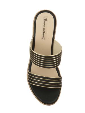 bruno manetti women black faux leather wedges - 14876731 - Standard Image - 3