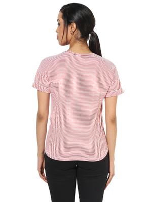 red striped graphic print tee - 14878651 - Standard Image - 3