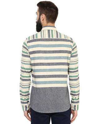 grey cotton casual shirt - 14880130 - Standard Image - 3