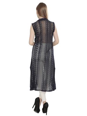 Dark blue crocheted shrug - 14882832 - Standard Image - 3
