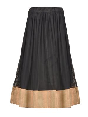black satin lehnga choli - 14882948 - Standard Image - 3