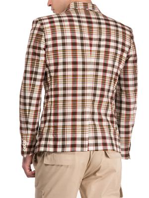 brown cotton casual blazer - 14883457 - Standard Image - 3