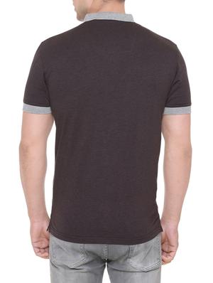 black cotton polo t-shirt - 14883548 - Standard Image - 3
