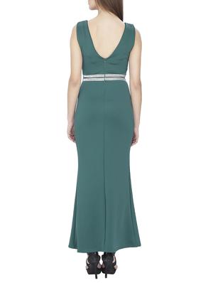green lycra gown dress - 14885175 - Standard Image - 3