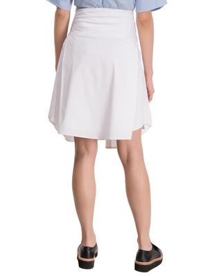 white cotton front bow skirt - 14886783 - Standard Image - 3