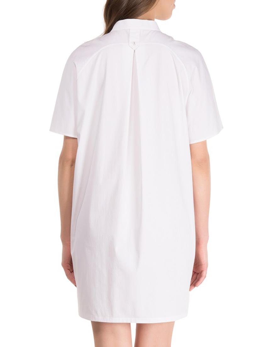 white cotton ruffled dress - 14886785 - Zoom Image - 3
