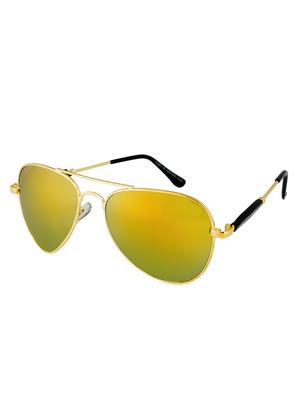 Amour Propre Yellow New Era Aviator Sunglass For Unisex - 14887413 - Standard Image - 3