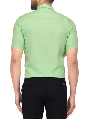green cotton casual shirt - 14887758 - Standard Image - 3