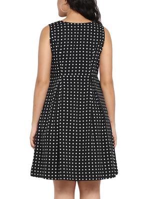 polka dots a-line plus dress - 14888009 - Standard Image - 3