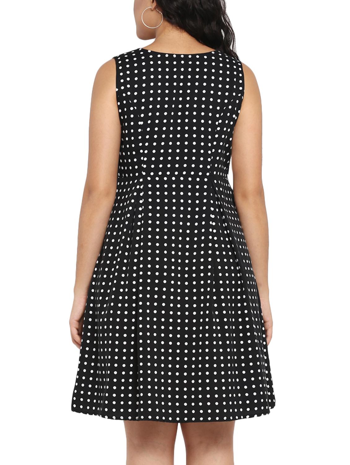 polka dots a-line plus dress - 14888009 - Zoom Image - 3