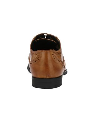 tan leatherette formal brouge - 14888384 - Standard Image - 3