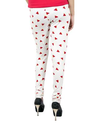 white printed leggings - 14888424 - Standard Image - 3
