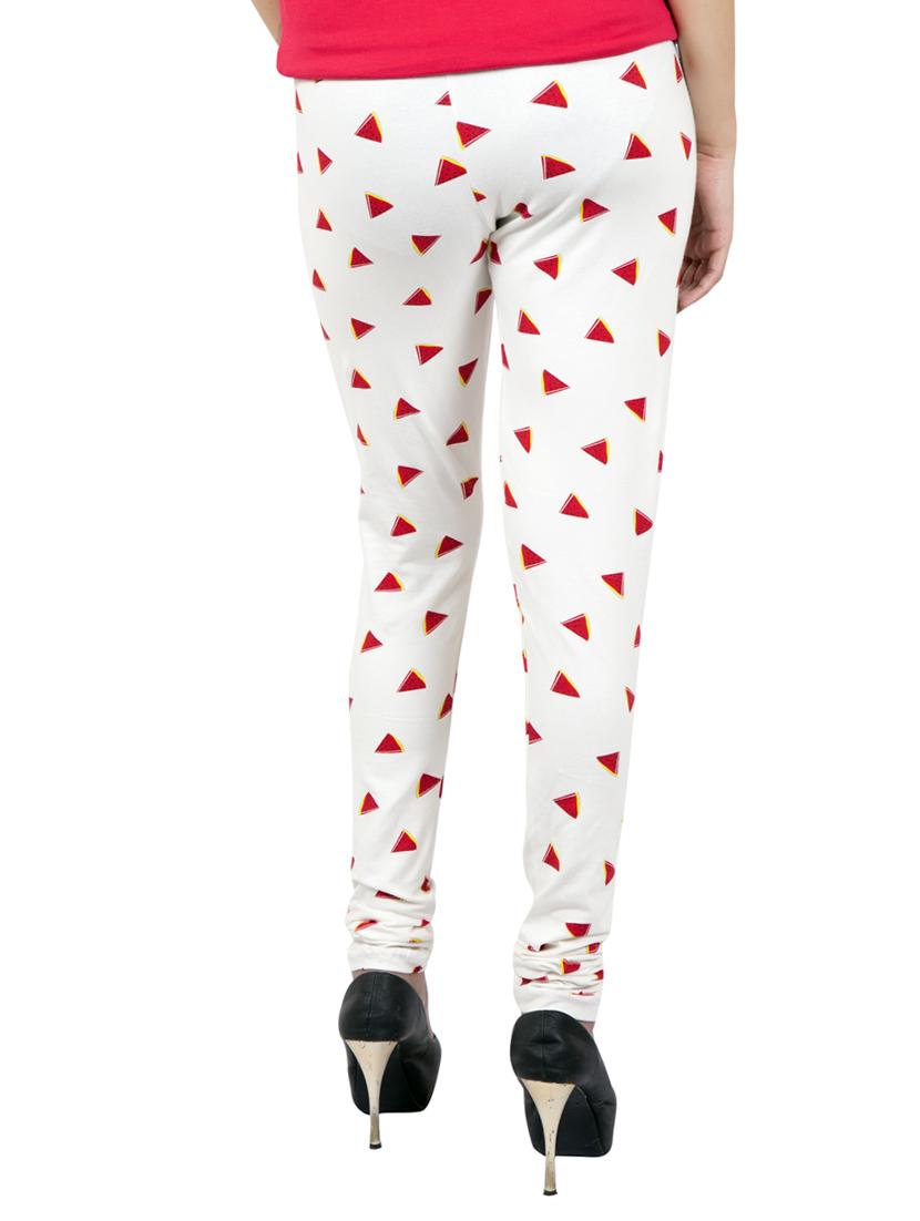 white printed leggings - 14888424 - Zoom Image - 3