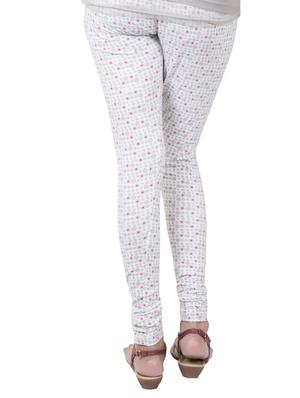 white printed leggings - 14888434 - Standard Image - 3