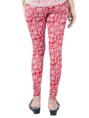Red printed leggings - 14888436 - Standard Image - 3