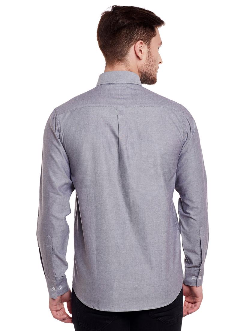 grey cotton casual shirt - 14888529 - Zoom Image - 3