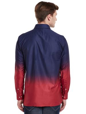 blue cotton casual shirt - 14888593 - Standard Image - 3