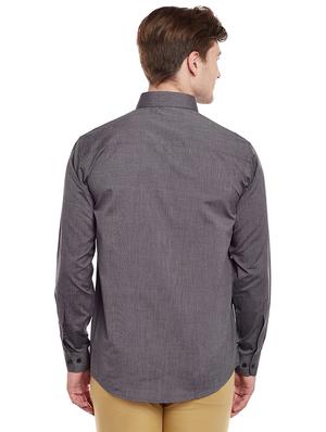 grey cotton casual shirt - 14888595 - Standard Image - 3