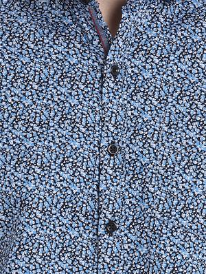 blue cotton casual shirt - 14888610 - Standard Image - 3