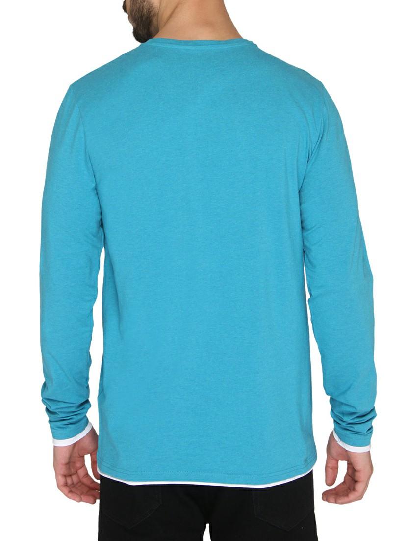 turquoise cotton t-shirt - 14888915 - Zoom Image - 3