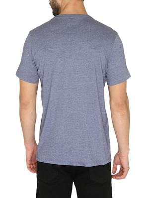 blue cotton chest print t-shirt - 14888934 - Standard Image - 3