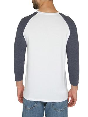 white cotton chest print t-shirt - 14888976 - Standard Image - 3