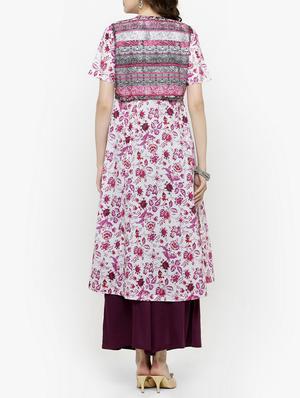multicolor kurta palazzo set - 14889437 - Standard Image - 3