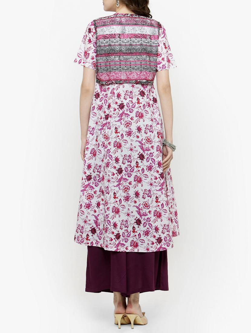 multicolor kurta palazzo set - 14889437 - Zoom Image - 3