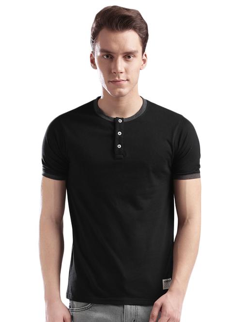 black cotton t-shirt - 14890621 - Standard Image - 1