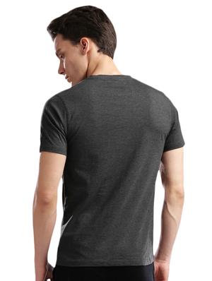 grey cotton front print t-shirt - 14890632 - Standard Image - 3