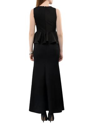 ruffled waist sleeveless gown - 14890925 - Standard Image - 3