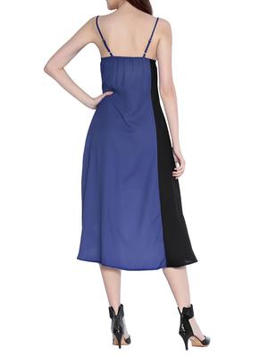 Color block high low dress - 14891670 - Standard Image - 3