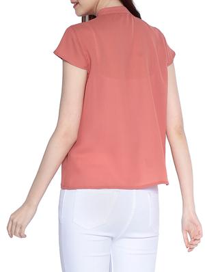 Frill detail button down shirt - 14891685 - Standard Image - 3