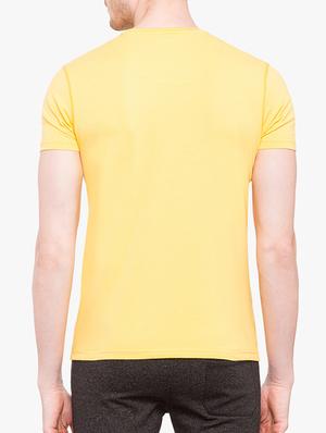 yellow cotton front print tshirt - 14891856 - Standard Image - 3