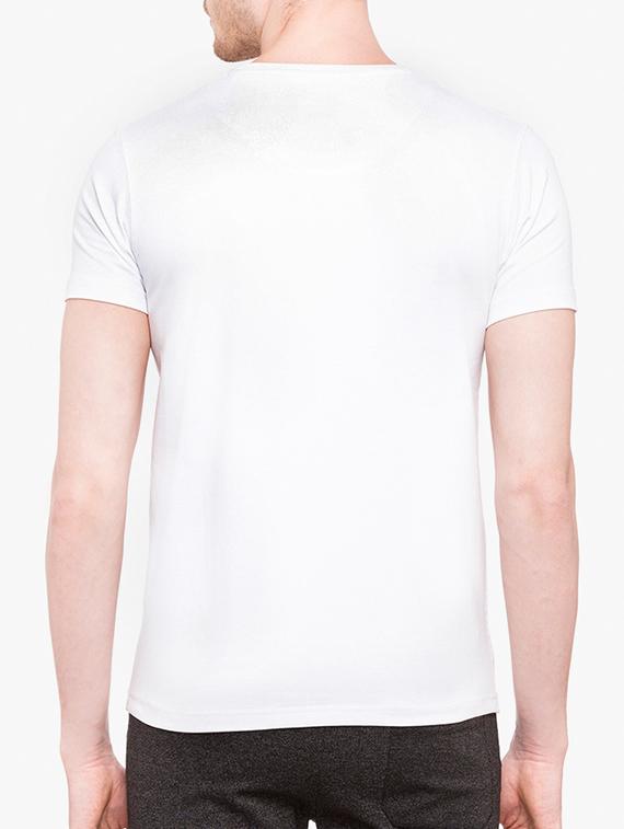 white cotton front print tshirt - 14891860 - Zoom Image - 3