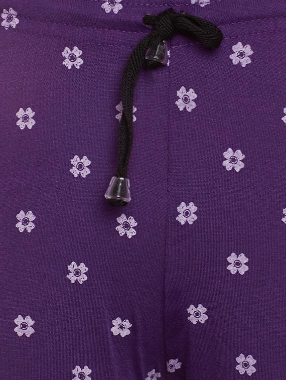 purple cotton blend pyjama - 14892369 - Zoom Image - 3