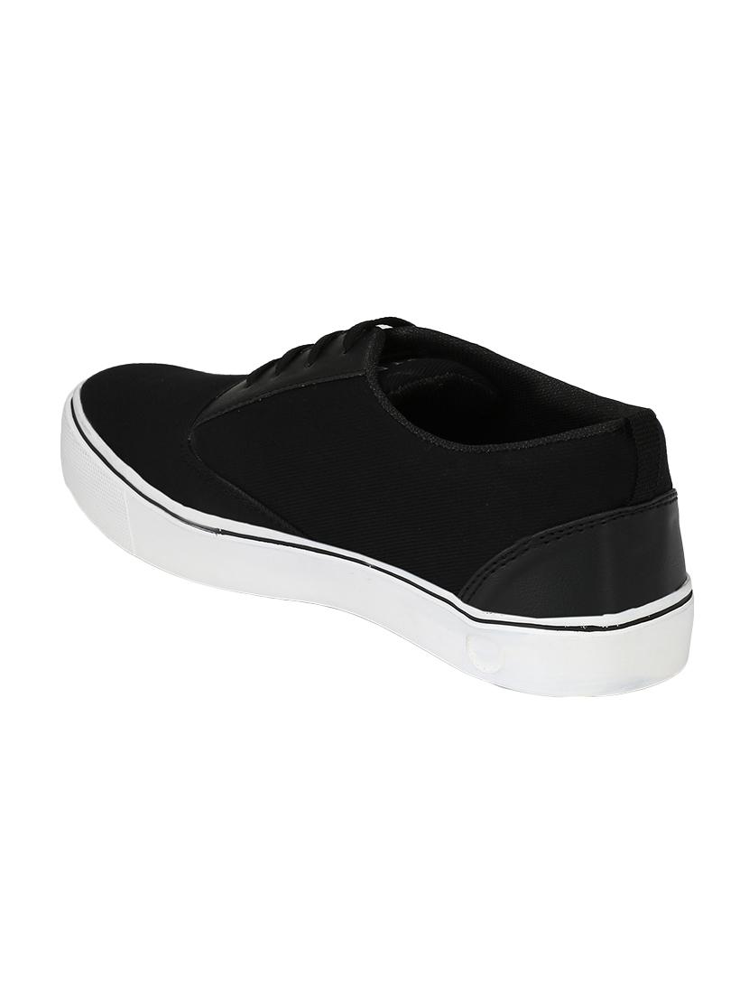 black canvas lace up sneaker - 14893354 - Zoom Image - 3