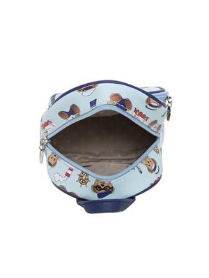 blue leatherette regular backpack - 14893457 - Standard Image - 3