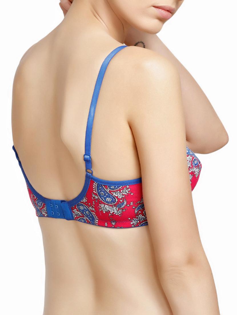 multi colored floral cotton bra - 14893610 - Zoom Image - 3