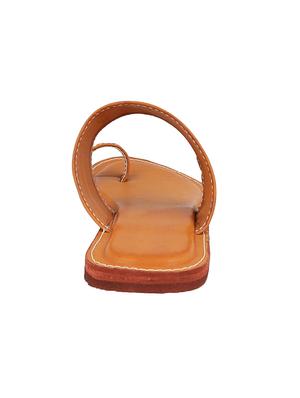 brown one toe kolhapuri - 14894170 - Standard Image - 3