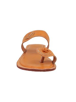 brown toe separator kolhapuri - 14894171 - Standard Image - 3