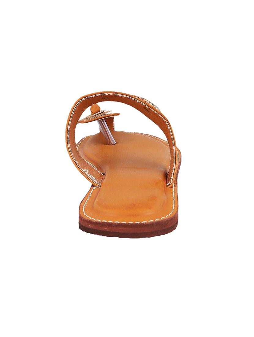 brown toe separator kolhapuri - 14894172 - Zoom Image - 3