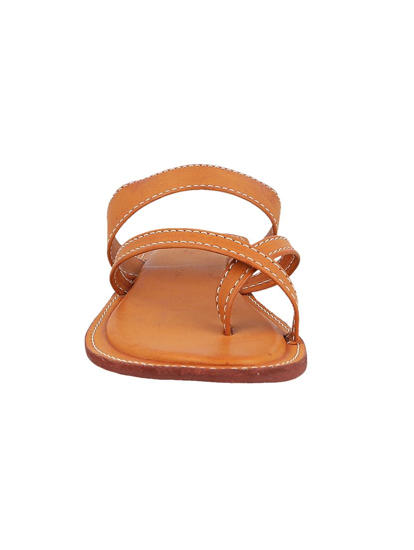 brown toe separator kolhapuri - 14894173 - Zoom Image - 3