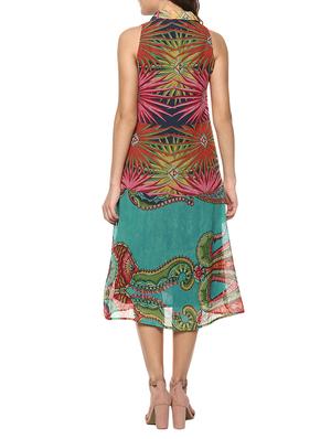red printed shirt dress - 14894394 - Standard Image - 3