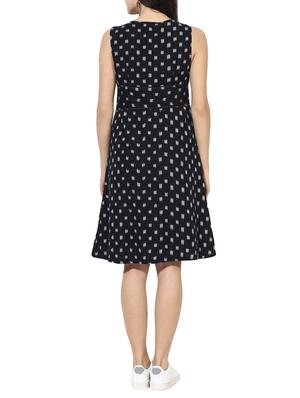 black cotton aline dress - 14894727 - Standard Image - 3