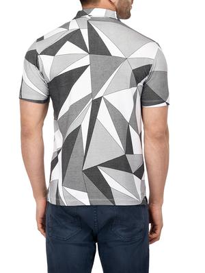 grey cotton all over print tshirt - 14895203 - Standard Image - 3
