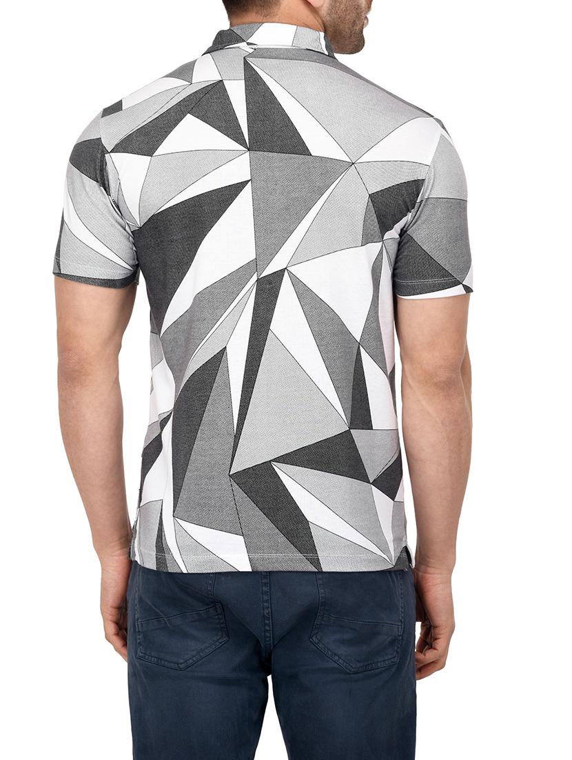grey cotton all over print tshirt - 14895203 - Zoom Image - 3