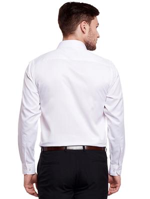 white cotton formal shirt - 14895490 - Standard Image - 3